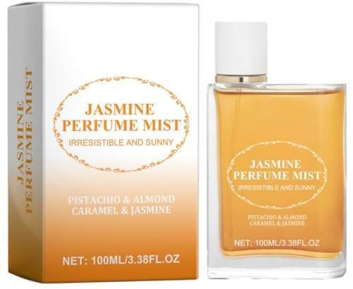 Bruma de Fragancia Natural de Jazmín 100 ml – Pistacho, almendra, caramelo y jazmín: una fórmula nutritiva con una fragancia lujosa, ideal tanto para hombres como para mujeres.