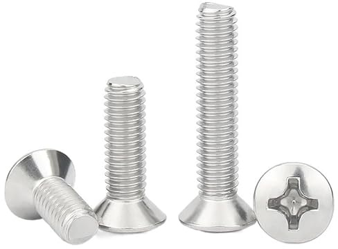 50 Uds M2/M2.5/M3 longitud 4-25mm 304 acero inoxidable Cruz Phillips cabeza avellanada elevada medio tornillo ovalado(25mm,(50pcs) M3)