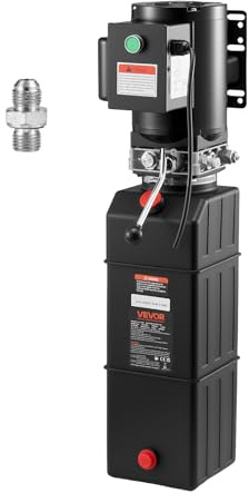 Vevor Hydraulic Pump 15 Quart Hydraulic Motor Hydraulic Lift Single Phase Car Lift 3450 RPM Dump Trailer 208-230 Volt Portable Car Lift 2 Horsepower Auto Lift Vehicle Lift Portable Power Press