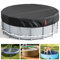 LXKCKJ Bâche 4 Saisons pour Piscine Hors Sol, Bâche Protection pour Piscine, Couverture de Extérieur Ronde Spa Baignoire idéale pour Garder Votre Piscine Propre (2,4 M, Noir)