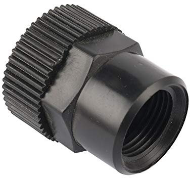 XinYuan Pipe Fittings 1/2 To 3/4 Female Threaded Connector Irrigation Aquarium Plumbing Pipe Connection Fittings Home Improvement Supplies Plastic (Color : Black)