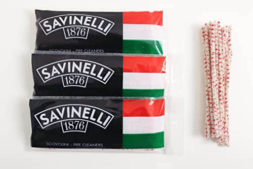 SAVINELLI 150 limpiadores de Pipas abrasivos, Varillas para la Correcta Limpieza y Mantenimiento de la Pipa de Humo