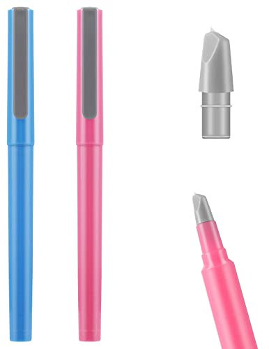 Lusofie 2 Stück Keramikschneider Diamant Painting Cutter Stift Messer mit Hartkappe Keramikklingen für Perfekte Schnittabdeckung Papierschneider Stift Diamant Malwerkzeug