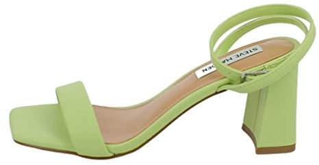 STEVE MADDEN Sandalo con comodo tacco ampio e cinturino alla caviglia Giallo LIME