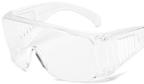 Occhiali di sicurezza, antigraffio, occhiali protettivi trasparenti e colorati, occhiali protettivi per il lavoro (trasparente)
