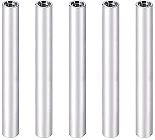 YOKIVE Abstandshalter Abstandshalter Aluminum Runde Gerade Silber M3 70mm | 5Stk, Abstandshalter, Verhinderung Gelenk Verformung Toll für Robot Drone