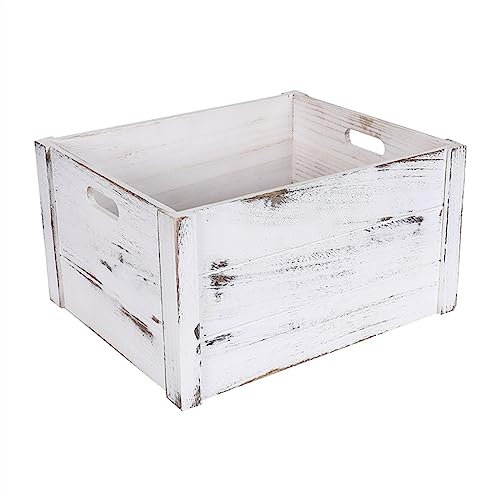 Almacenamiento de Vinilo Caja de almacenamiento de discos de vinilo, caja de almacenamiento de discos Retro Vintage con asa, soporte de almacenamiento de álbumes de madera, caja organizadora de discos