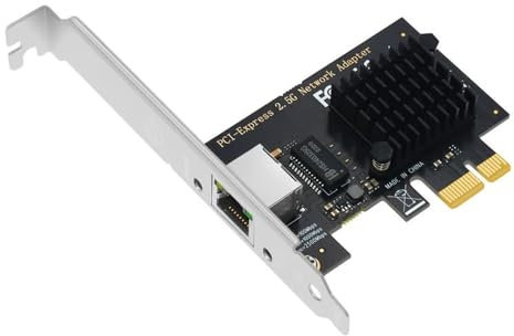 SATMW Tarjeta de Red PCI Express 2,5 Gbps Gigabit Ethernet Tarjeta de Red PCIE Adaptador LAN 1 Puerto RJ45 para Chips Intel I225V para PC de Escritorio