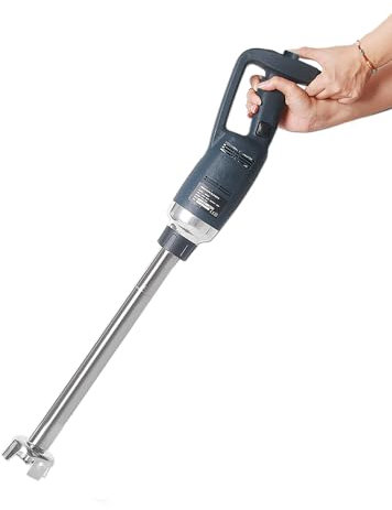 Commercial Immersion Blender, 500 Watts Fixed Speed Electric Stick Blender with Locking Button - 50cm Stick, Safety Features for Efficiency and Convenience