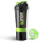 K-MART Protein Shaker Bottle 500ml with Extra Compartment | BPA-Free Protein Bottle Shaker for Protein Shakes | Leak Proof & Dishwasher Safe | Protein Shake Gym Bottles for Men & Women (Green)