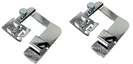 Tofficu 2stücke Sewing Machine Rolled Presser Foot Für Haushaltsnähmaschinen Einfache Installation Kompatibel Mit Lock Singer Für Leichte Stoffe Und Rollsäume