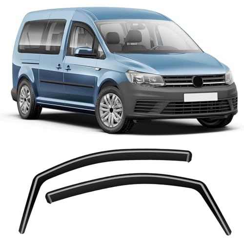 GEARCELL Wind Deflectors Rain Guards Fit for VW Caddy 2005-2018