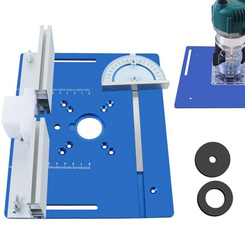 Inserto per piastra per fresatrice, piastra per inserto per fresatrice per legno, Banchi per la lavorazione del legno Fresatrici da tavolo precise Lavorazione del legno, Tavolo per incisione con rifil