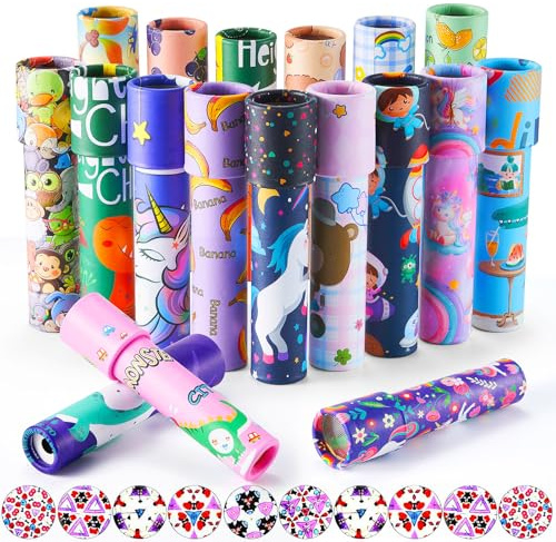 YUBAGOWU Kaleidoscopes Kid,School Classrooms Student Prize Rewards,Children Birthday Gifts Loot Bag Fillers,Goodie Bag Items Party Favors for Kids (12PCS)