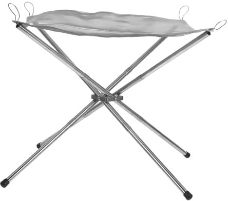 BESPORTBLE Tragbarer Edelstahl Feuerständer Outdoor Lagerfeuerkocher Abnehmbar Mittelgroß Campinggrill Leichtgewicht Für Wandern Grillen Und Camping