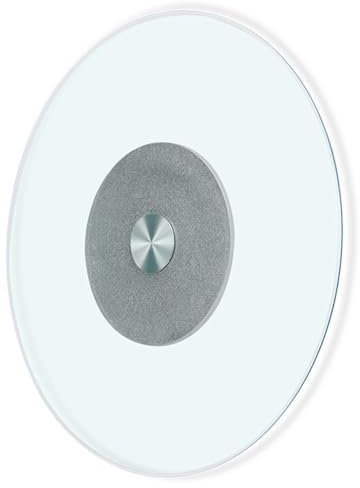 Generisch Lazy Susan-Drehteller aus Glas, Lazy Susan-Drehteller für Esstisch-Serviertablett, 60 cm, 70 cm, 80 cm, 90 cm, 100 cm, großer drehbarer Servierteller, glatt, leise, leicht zu reini