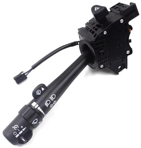 BWWIEZRS Compatible con Isuzu para Ascender 2003 2004 2005 2006 2007 2008 Control De Crucero, Palanca De Intermitentes, Interruptor De Limpiaparabrisas 12450067. Interruptor dirección