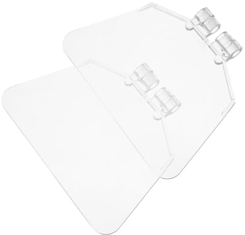 NUOBESTY Schutzbrille für Tischschleifer Transparenter Kunststoff Augenschutz 2 Stück Schlagfeste Abdeckung gegen Schleifstaub im Heimwerk | Kunststoff, Hohe Transparenz und Verschleißfest, für Desktop Schleifen, Zuhause