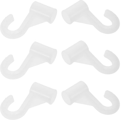 Cabilock 6piezas Ganchos De Armario Resistentes Soportes para Barra De Ropa Soporte para Barra Colgante Accesorios De Hogar
