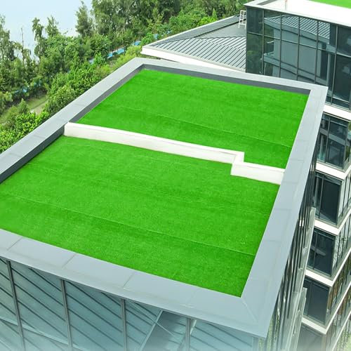 WLCNYL Alfombra de césped Artificial para balcón, Exterior, Color Verde, 2 m x 2 m