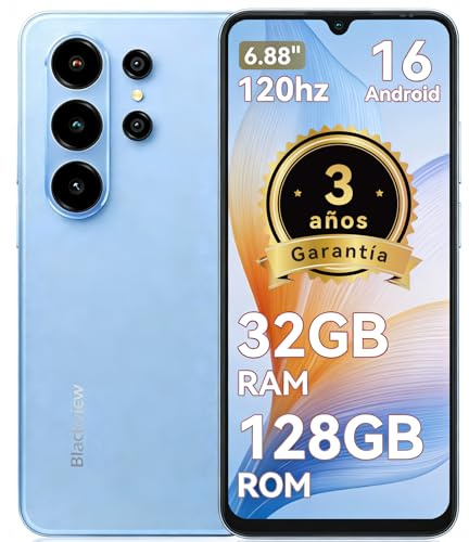Blackview WAVE 10 Smartphone Offerta Android 16,32MP+13MP 32GB+128GB/2TB TF Cellulari,Telefono Cellulare Offerta 6.88/5000mAh/3.5mm/IP54 4G/5G WiFi/Face ID/Blocco Impronta Digitale,3 Anni Garanzia