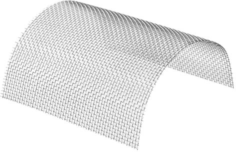 DMBBSAPBSH Grillage Métallique à Mailles Fines, Grillage métallique Robuste, Trous de 4,5 mm, 5 Mailles, for la Ventilation, Filet de Protection, Facile à Couper(1x9m)