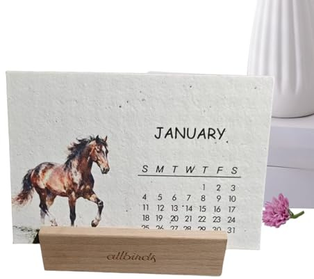 Calendario 2026, organizer personale in carta piantabile, calendario da tavolo da tavolo, per Natale, San, compleanni, inaugurazione della casa e vacanze