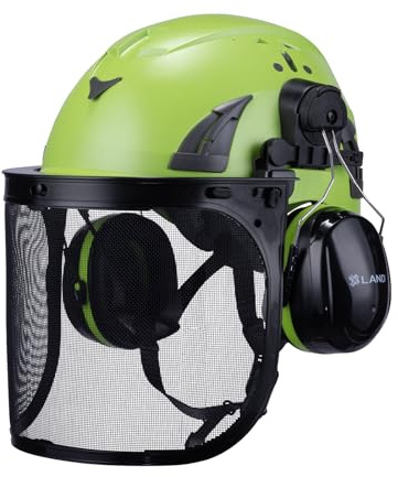 Land Helemts AeroPro ArborKit - Type 1 Class C Forestry Safety Kit - Includes Earmuffs, Faceshield & Safety Helmet - ANSI/ISEA Z89.1 - GG