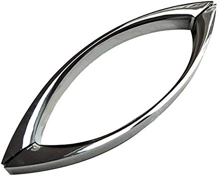 Manija de puerta de ducha de ABS cromado de 145 mm, agujero de agujero