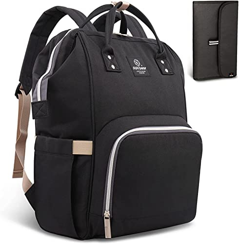 pipi bear Windel-Tasche – Rucksack für die Organisation unterwegs schwarz