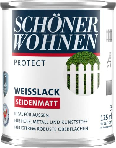 Schöner Wohnen Protect Weisslack 125ml seidenmatt weiss