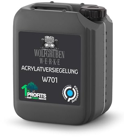 WO-WE Acrylat Versiegelung Boden Beton W701 Abschluss Bodenversiegelung für W700 Bodenfarbe - 10L