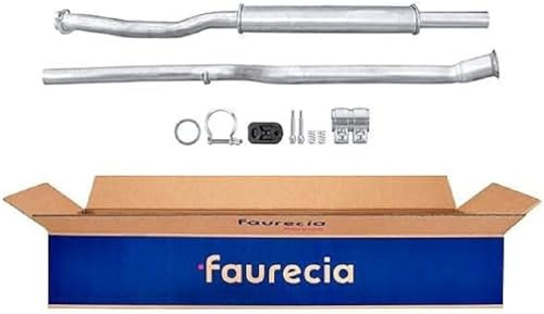 HELLA 8LC 366 024-921 Mittelschalldämpfer - Easy2Fit® Kit - mitte - zweiteilig - Set mit Anbauteilen - für u.a. PEUGEOT 106 II