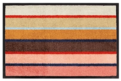 Remember farbenfrohe Fußmatte Zaza - saugstarke & strapazierfähige Schmutzfangmatte, rutschfest & waschbar - Ideal für Innen & Außen 50x75 cm