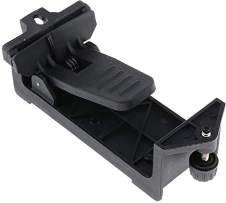 1 adaptador de soporte de nivel láser con clip magnético para colgar en el techo, color negro, no 1