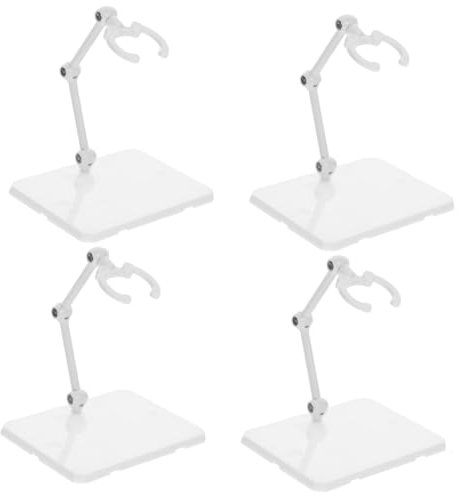 UPKOCH 4 Stück Figurenständer Modelle Ausstellungsregale Tischfigurenhalter Weißer Puppenständer Figurenhalter Aus Kunststoff Figurenversorgung Puppenmodellständer Plastik Base Marionette