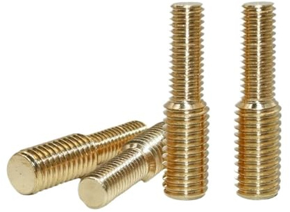 HAEUYA Reduzierbolzen, Doppelgewindebolzen, M4 M5 M6 M8 M10 M12 Konvertierungsschraube Messing Metrisches Gewinde Doppelendkonverter Reduzierbolzen for Kameraadapter(M4x8 to M5x8(5pcs)