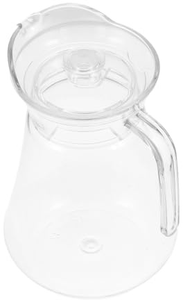BESPORTBLE Jarra de Jugo Acrílica Tapa Extraíble de 1,5 L para Bebidas Frías, Gran Capacidad y Diseño Adecuado para Fiestas y Piscinas