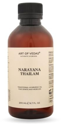 Narayana Thailam 200ML – Traditionelles Ayurvedisches Massageöl, 100% Natürliches Kräuteröl zur Selbstpflege, für ganzheitliches Wohlbefinden und tägliche Ayurveda Massagen