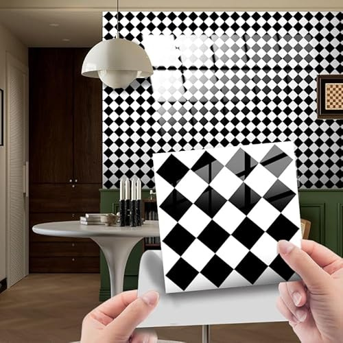 HORIWE Mandala Retro Fliesenaufkleber PVC Wasserdicht Wandaufklebe 24 Stück | Wasserdicht & ölfest Selbstklebende Tapete Einfach Anzubringen Fliesen Folie für Küche, Schrank, Möbel, Tisch, Badezimmer