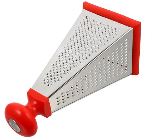 TOPPERFUN Rallador De Acero Inoxidable Multifuncional De Caras Para Verduras y Quesos Cortador y Triturador De Cocina Fácil De Limpiar Herramienta Práctica Para Cortar Zanahorias Calabacín y