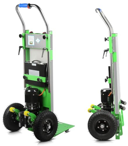 Carretilla Eléctrica para Subir Escaleras, Carro eléctrico para Escalar escaleras, Batería Extraíbl, Herramientas para Subir escaleras, para Subir Y Bajar Escaleras,001