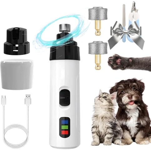 Orthopfote Ortho Trimmer Pro, 2026 new Orthopfote Krallenschneider, Leiser Krallenschleifer Für Hunde, Sanft & Wenig Vibration Für Gleichmäßiges Kürzen, Effizient Pfotenpflege Zuhause Für Hunden (C)