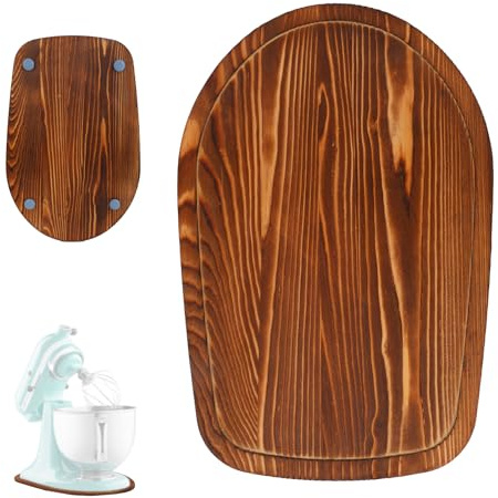Wooden Mixer Slider Mat for KitchenAid 4.5-5 Qt Stand Mixers, Anti-Slip Mixer Base Pad Countertop Protector for Home Kitchen