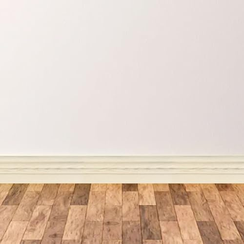 Espuma decorativa para zócalos de 3 metros con propiedades amortiguadoras e impermeables para proteger los bordes de la pared (grano rojo)
