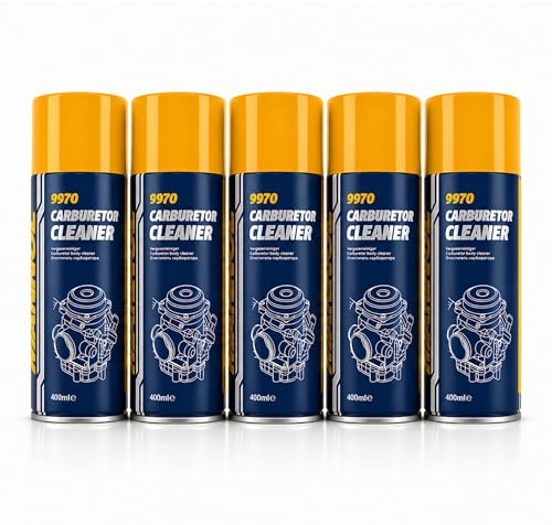 Mannol Carburetor Cleaner - Vergaser Reiniger 5x400 ML - Drosselklappenreiniger - MN9970