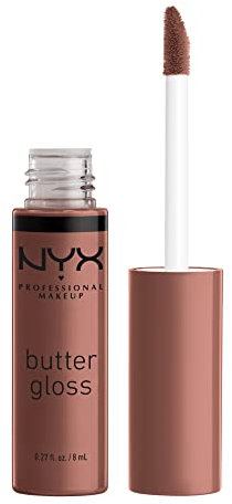 NYX Professional Makeup Butter Butter Gloss Brown Sugar , BUTTERSCOTCH, 0.27 fl oz
