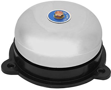 Campanello di allarme antincendio, campanello elettrico di forma rotonda in acciaio inossidabile da 4 pollici senza campanello di emergenza campanello di emergenza cablato per fabbriche, scuole 220V 1