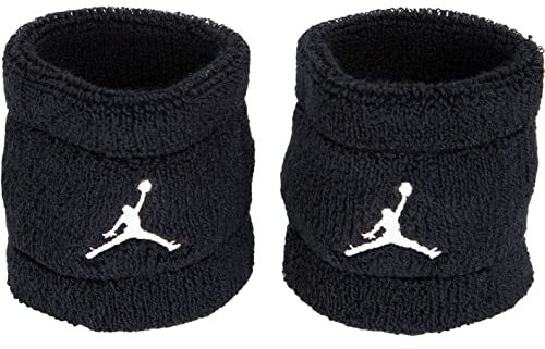 Nike Jordan Terry Wristband Schweißband 2er Pack (one Size, Black/White)