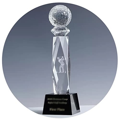 Pokale, Medaillen Auszeichnungen Golf-Trophäe Hole-in-One-Meisterschaftstrophäe Kreative Golf-Souvenirs Gravur Trophäe Transparenter Becherkörper Pokale
